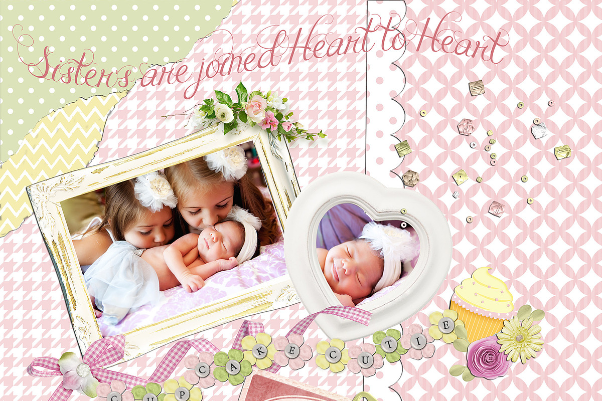 Nursery Baby Pink Digital Paper Pack preview 2