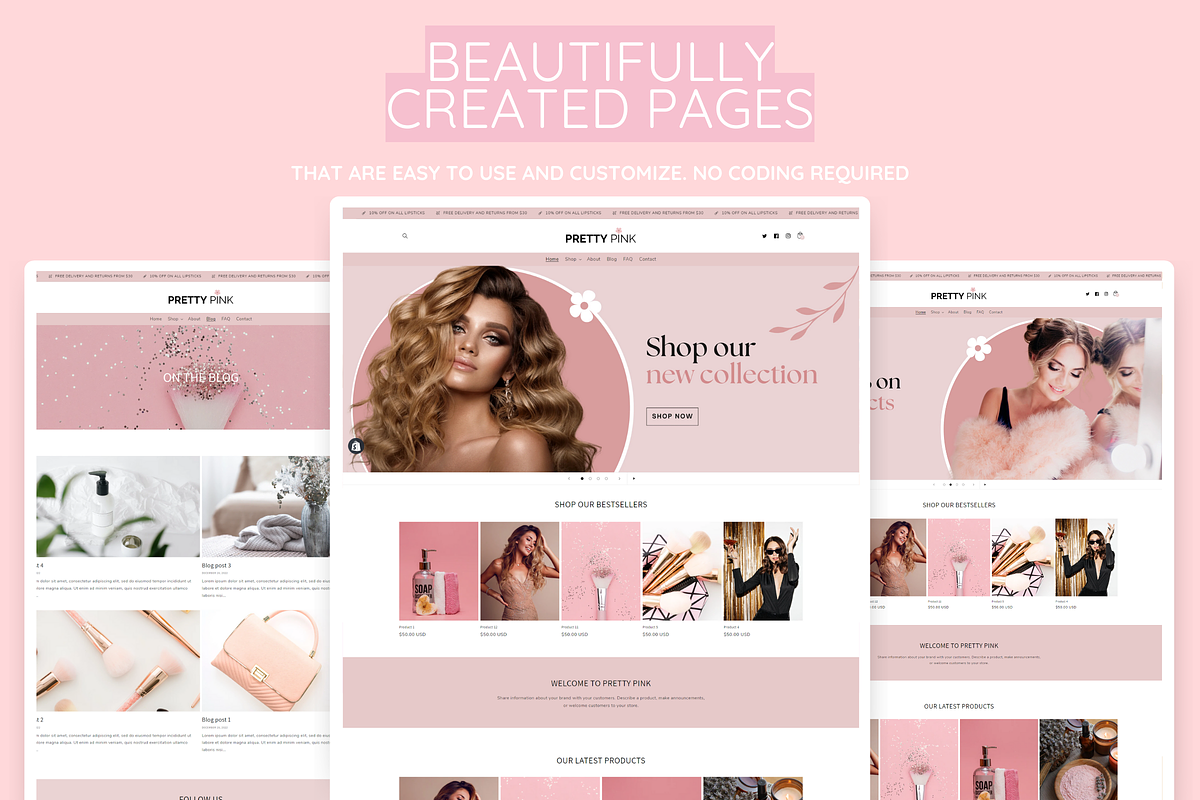 Nail Salon Shopify Theme, a Shopify Template by SunshineStudioBoutique (Photo 5 of 9)