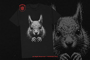 10 Bundle Dark Art Squirrel Animal, an Illustration by Morspective (Thumbnail 2 of 7)
