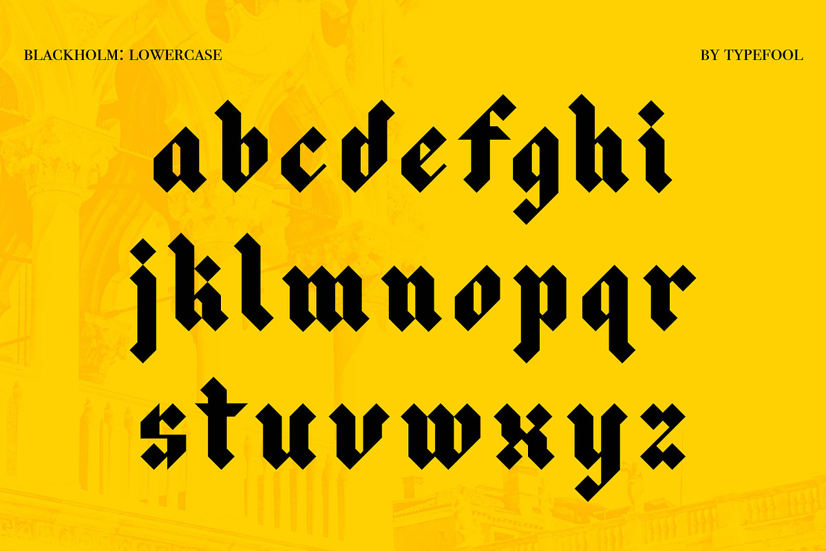 Blackholm - Blackletter font, a Blackletter Font by Typefool's Shop (Photo 2 of 9)
