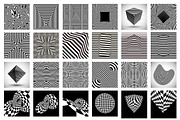 Op Art - Vector backgrounds bundle, a Background Graphic by RDShop (Thumbnail 13 of 14)