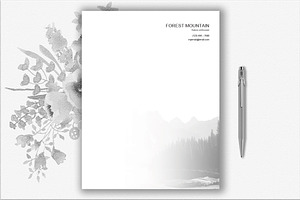 Mountain Letterhead Template