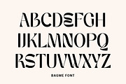 BAGME Stylish Display Font, a Sans Serif Font by Typebae (Thumbnail 6 of 8)