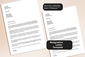 Resignation Letter Template