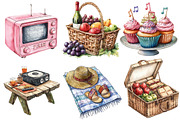 Picnic Party Music Festival Clipart, an Illustration by Designworld (Thumbnail 3 of 5)