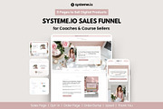 Blush Systeme.io Funnel Template, a Landing Page Template by Hayley's Digital Hub (Thumbnail 1 of 10)