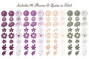 Plum Purple Dahlia Flowers, an Illustration by Amanda Ilkov (Thumbnail 4 of 4)