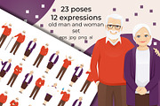 Senior man and woman bundle, a Person Illustration by Volha Hlinskaya (Thumbnail 1 of 5)