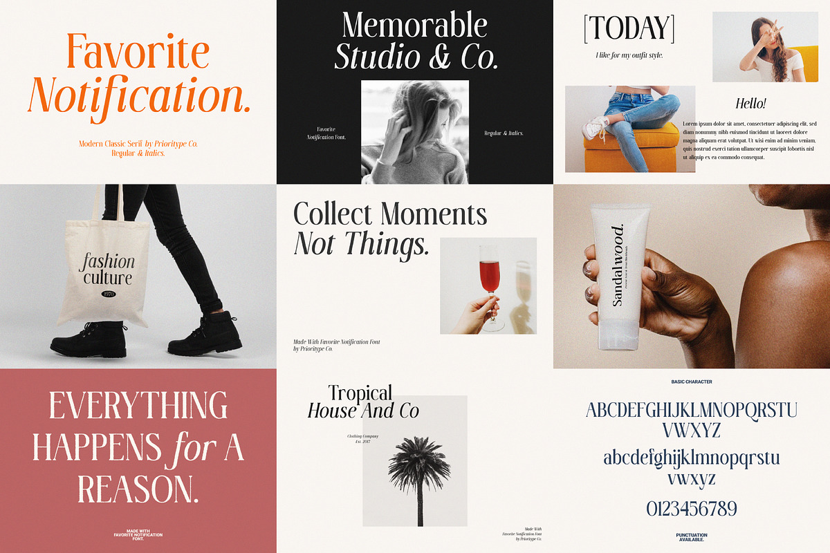 The Modern & Unique Font Bundle #02, a Serif Font by Prioritype Co (Photo 6 of 17)