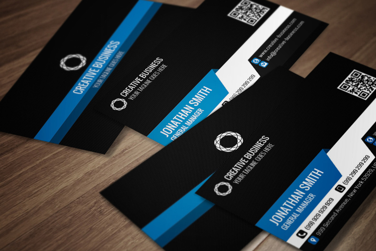 Modern Corporate Business Card CM011, a Business Card Template by annozio (Photo 1 of 4)