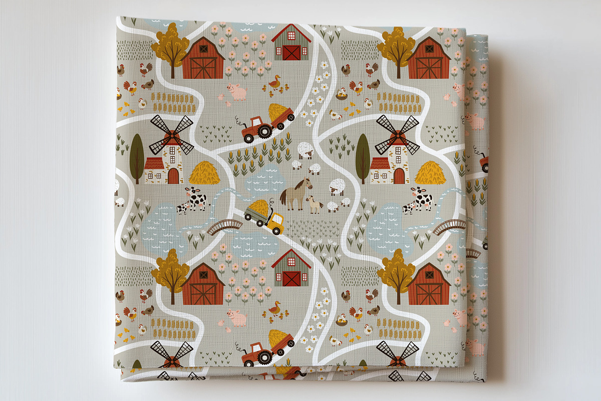 Whimsy Farm Map Clipart, a Decorative Illustration by Jenny Quince (Photo 12 of 13)
