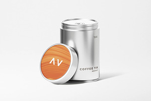 Coffee Tin Can Mockup, a Product Mockup by zpackcreative