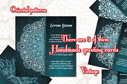 Vintage greeting cards with mandala, a Business Card Template by BEZIL-ART (Thumbnail 2 of 7)