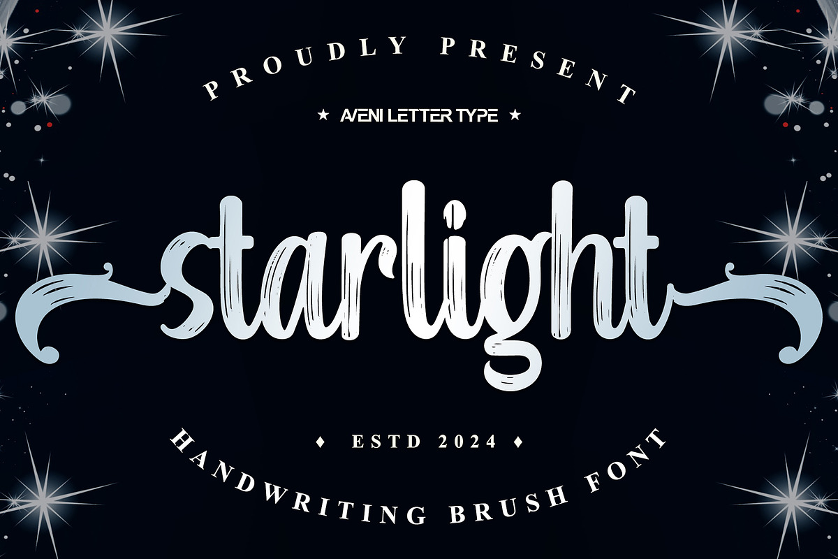 Starlight | Handwriting Brush Font, a Handwritten Font by Aveni Letter Type (Photo 1 of 16)