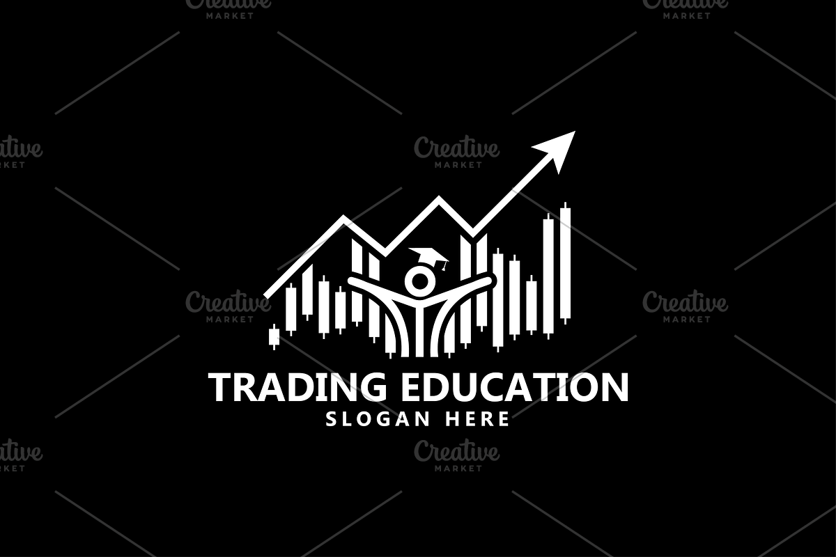 Trading Education Icon Logo Design, a Branding & Logo Template by Advateik ™ (Photo 3 of 4)