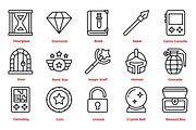Gaming Icon Set, an Outline Icon by Tekuni (Thumbnail 3 of 10)