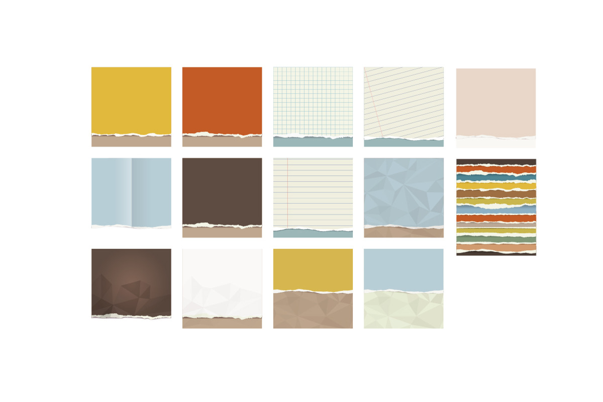Torn Paper Set, a Pattern Graphic by Poloviiinkin (Photo 2 of 2)