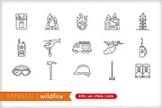 Minimal wildfire icon set, an Outline Icon by Picture Window (Thumbnail 1 of 5)