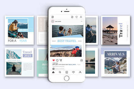 Travelling Social Media Pack, a Social Media Template by ZAAS