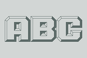 Chiseled Initials - Sans Serif Font, a Sans Serif Font by GG Design (Thumbnail 2 of 11)