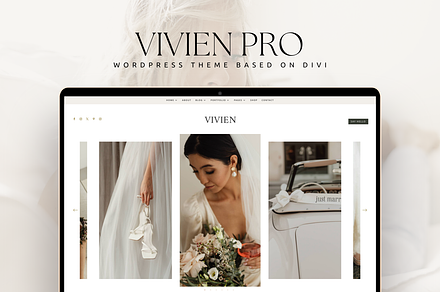 Photography WordPress Theme Vivien, a WordPress Template by Lovely Confetti