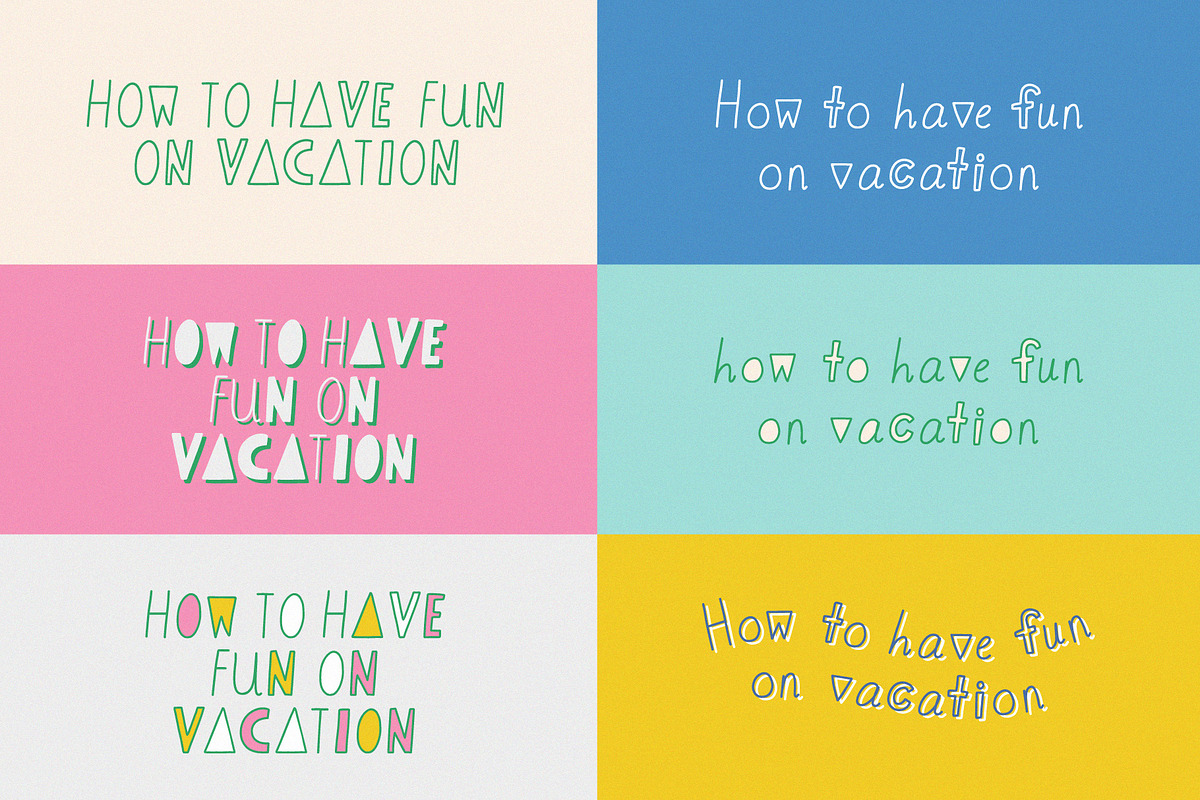 Demetri • Playful, Quirky Font, a Sans Serif Font by Becky Simpson (Photo 10 of 13)