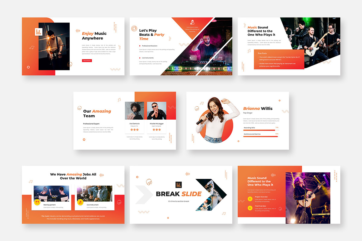 Music and Entertainment PowerPoint, a Presentation Template by Premast (Photo 2 of 3)
