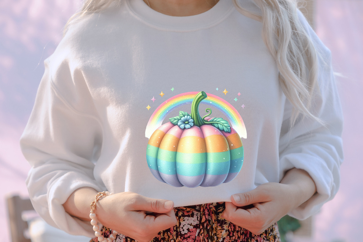 Pastel Preppy Pumpkin PNG, an Illustration by designcity5 (Photo 4 of 5)