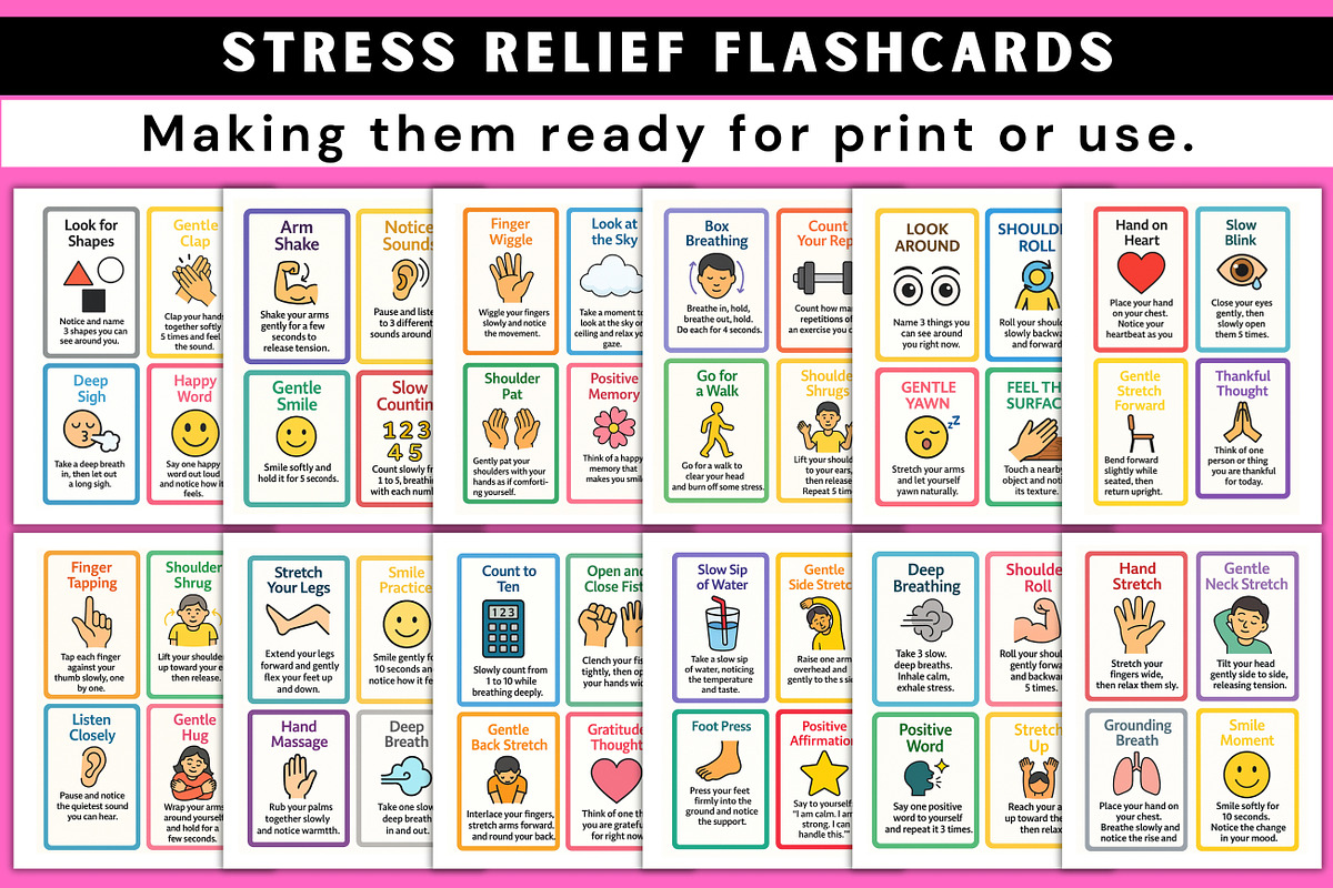 Stress Relief Flashcards preview 4