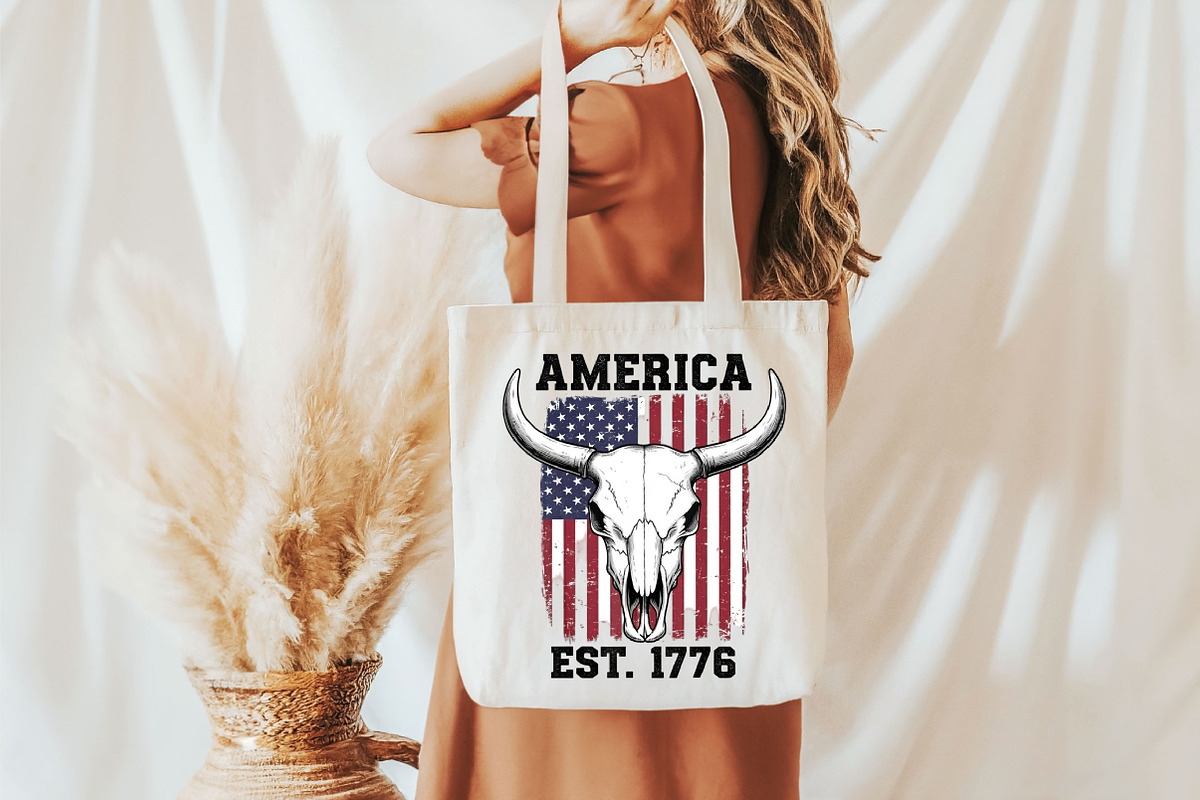 Vintage Patriotic 4th July PNG, an Illustration by Designking (Photo 6 of 6)
