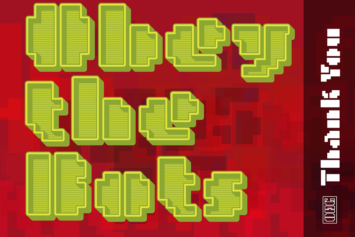 MetroBots Chrome, a Font by Our House Graphics Inc. (Photo 16 of 16)