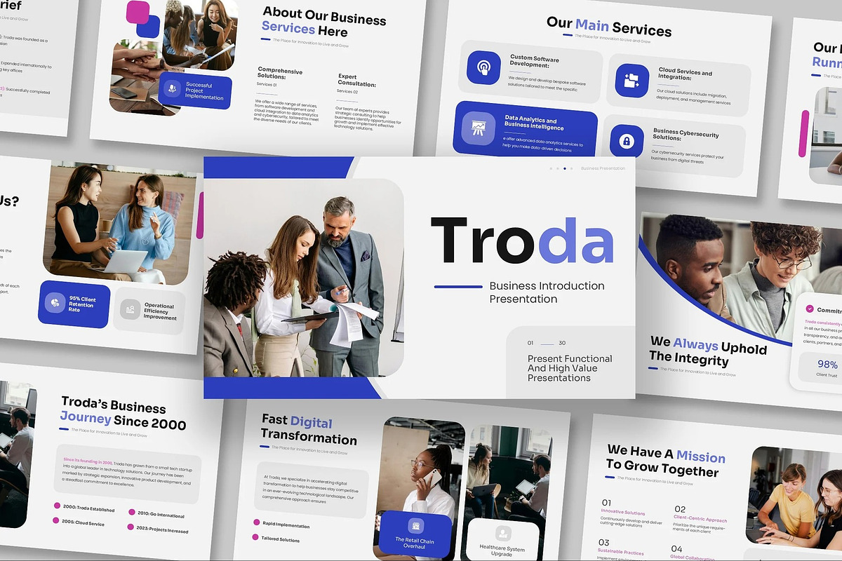 Business Introduction Powerpoint, a Presentation Template by Fit-tee (Photo 1 of 10)