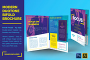 Duotone Bifold Business Brochure, a Brochure Template by Mikko Lemola (Thumbnail 1 of 4)