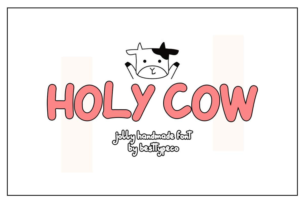 HolyCow, a Handwritten Font by Besttypeco (Photo 1 of 5)