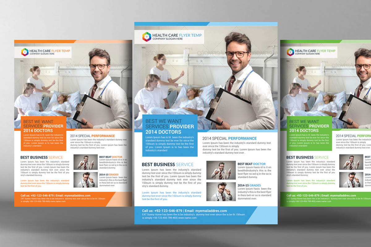 Health Care Flyer Template, a Flyer Template by graphicforest (Photo 1 of 3)