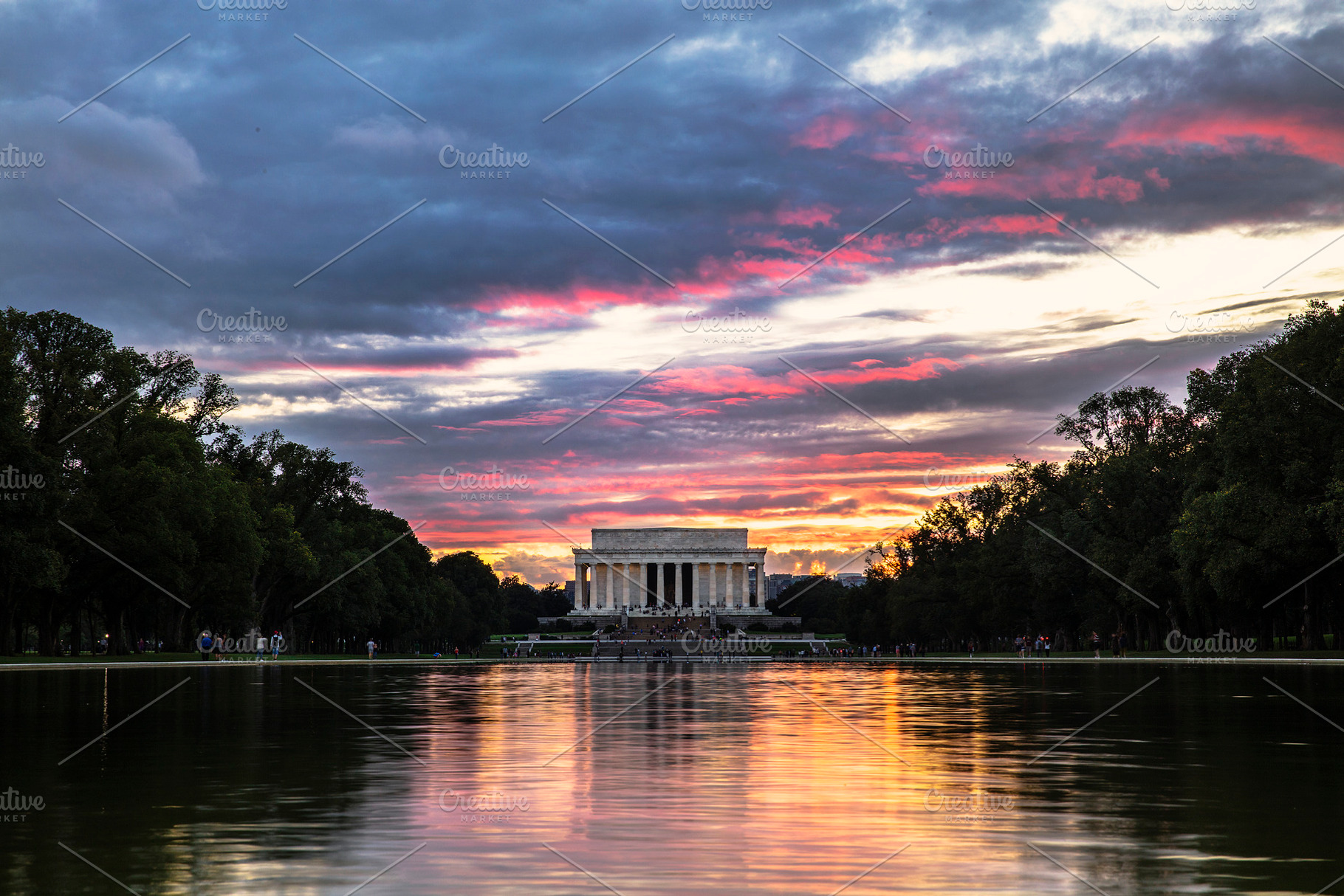 Sunset at the Lincoln Memorial, an Architecture Photo by More Than Just Photos