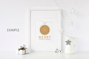 Christmas Scandinavian Mockup Bundle, a Print Template by Yuri-U (Thumbnail 4 of 32)