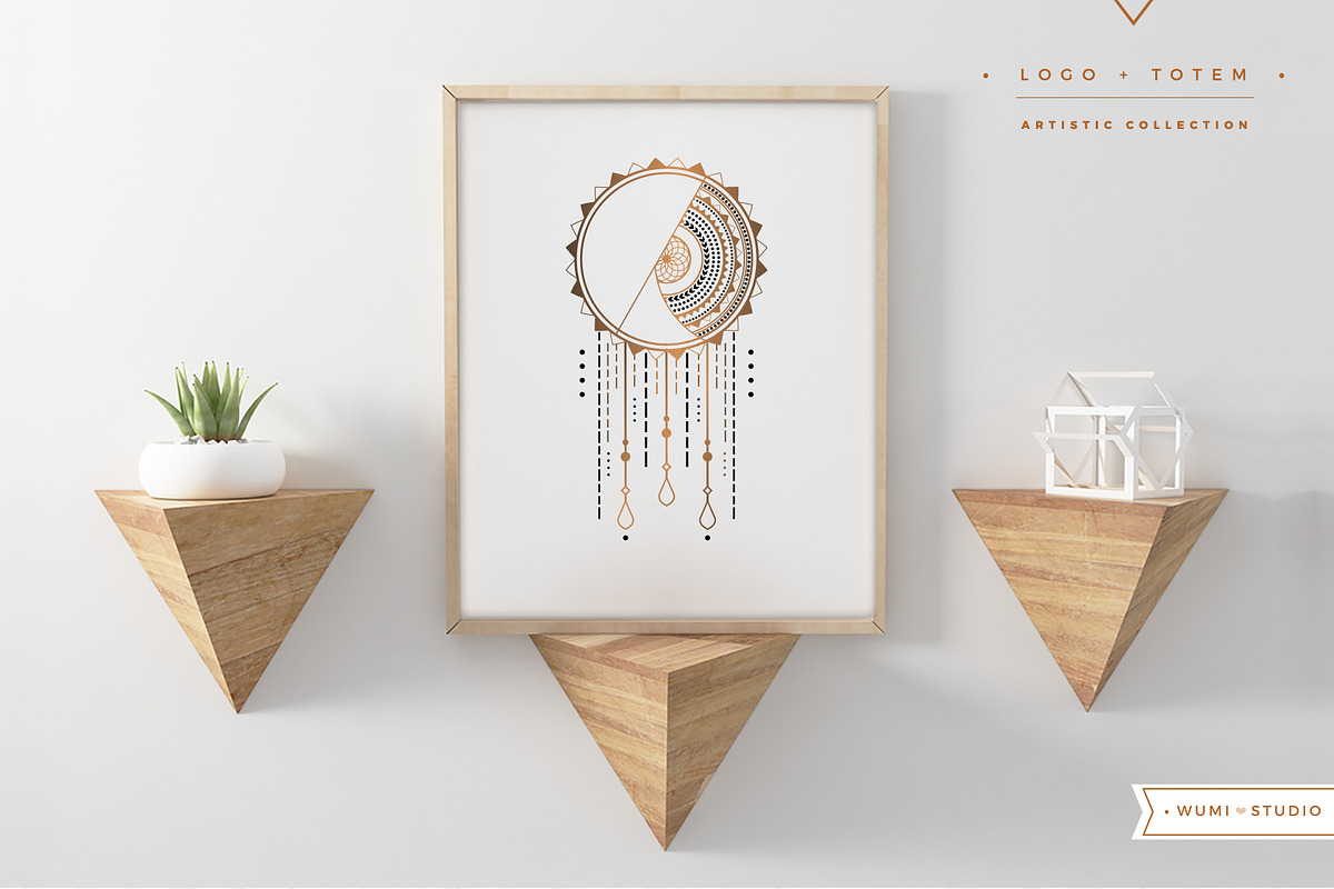 Sun & Moon - Logo & Totem, an Illustration by Wumi Studio (Photo 3 of 4)