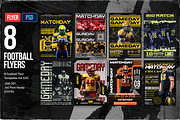 8 Football Flyer Template A4, a Print Template by OnurDemircan (Thumbnail 1 of 5)