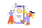 10 App Update Vector Illustration, a Technology Illustration by denayunebgt (Thumbnail 4 of 4)