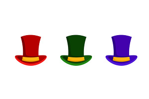 Colored caps cylinders set. Classic, an Object Illustration by skripnikbb