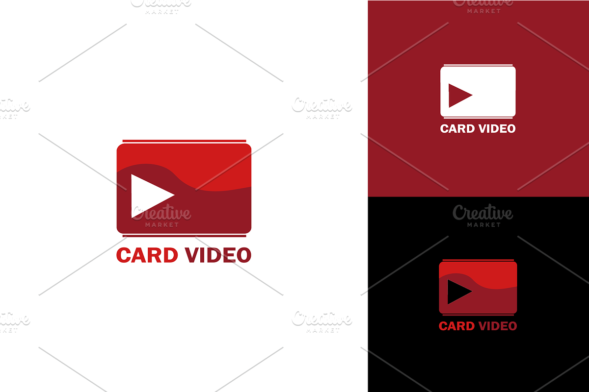 Card Video Logo, a Branding & Logo Template by zaqilogo