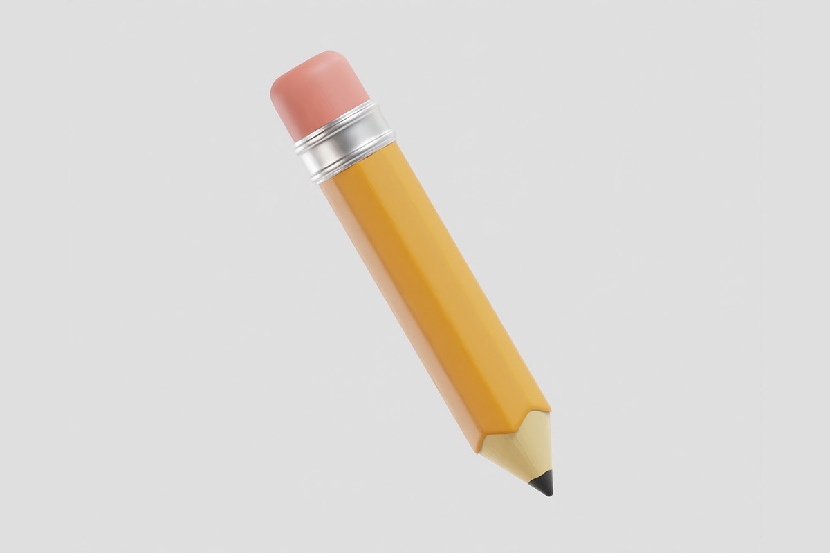 Pencil 3d model, an Object 3D Model by fahad121 (Photo 2 of 7)