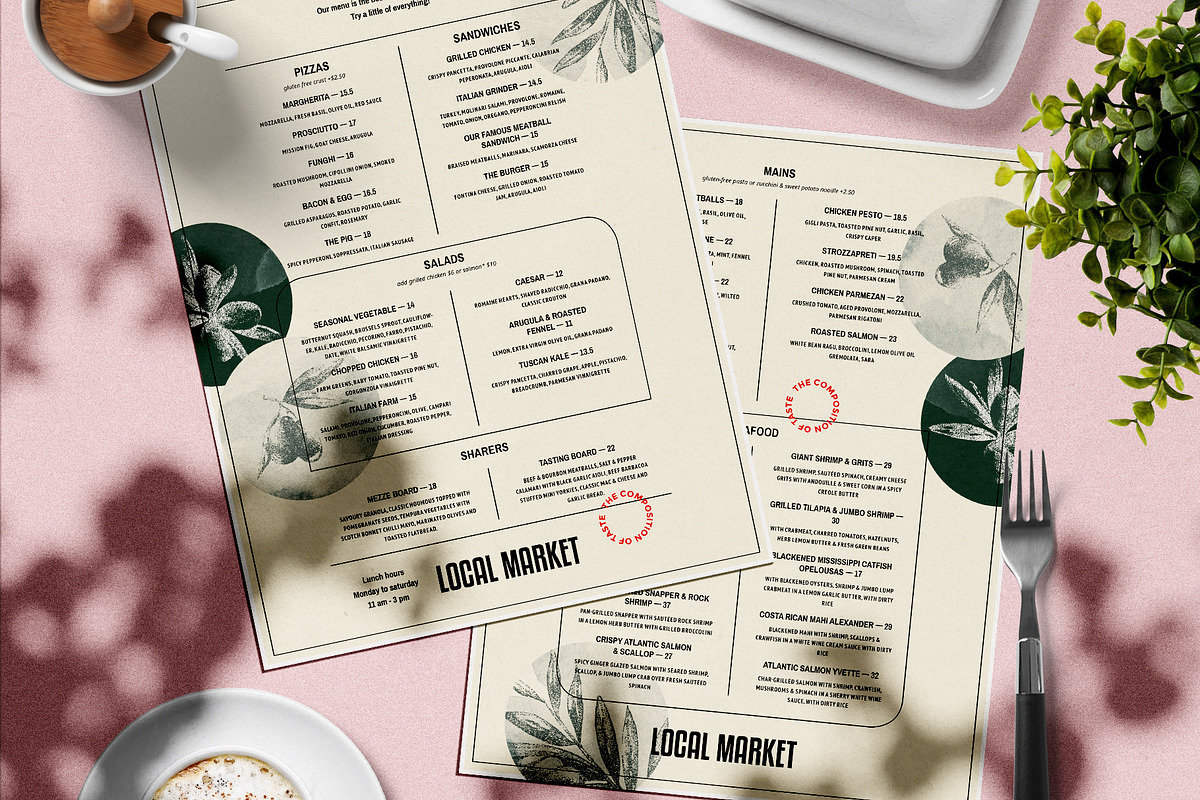 Restaurant Menu, a Brochure Template by BigWeek (Photo 1 of 4)