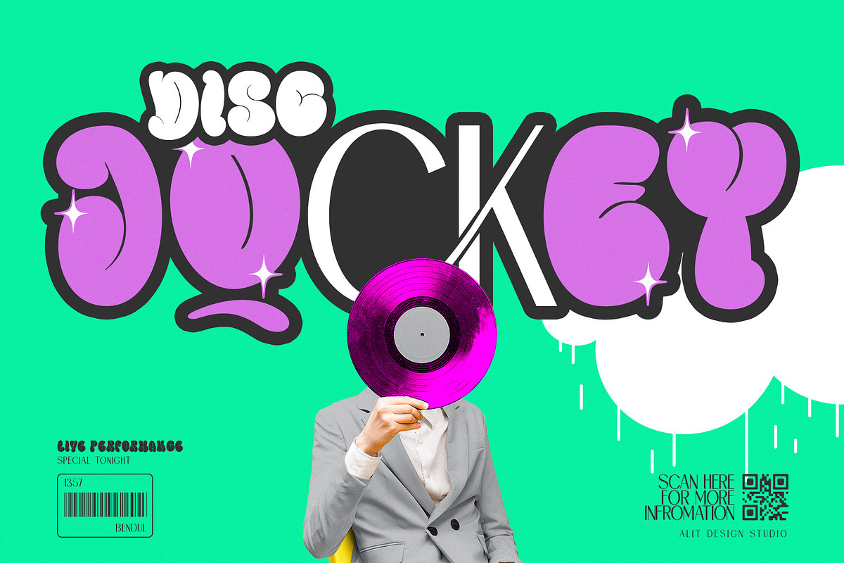 Mamboo Bubble Mix Graffiti Font, a Sans Serif Font by alit design (Photo 8 of 20)