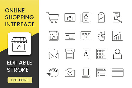 Minimal Ecommerce Line Icons, an Outline Icon by Grand Design