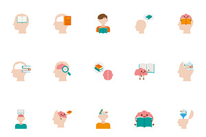 Learning Process Illustration Set, a Templates & Theme by studiogstock