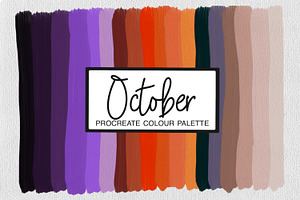 October Procreate Color Palette