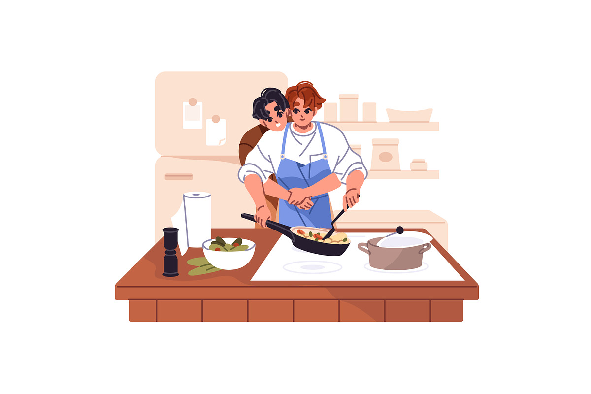 Love couples on romantic date set, a Person Illustration by PaperTrident (Photo 10 of 11)