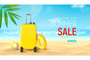 Summer Sale Ad Banner Template